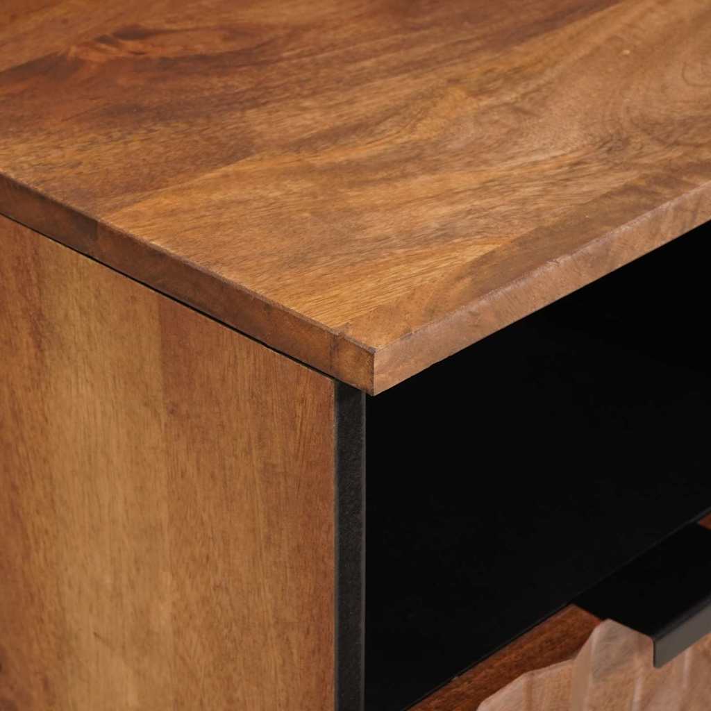 TV-skab Acacia Brun Finish 100 x 33 x 46 cm Massivt mangotræ