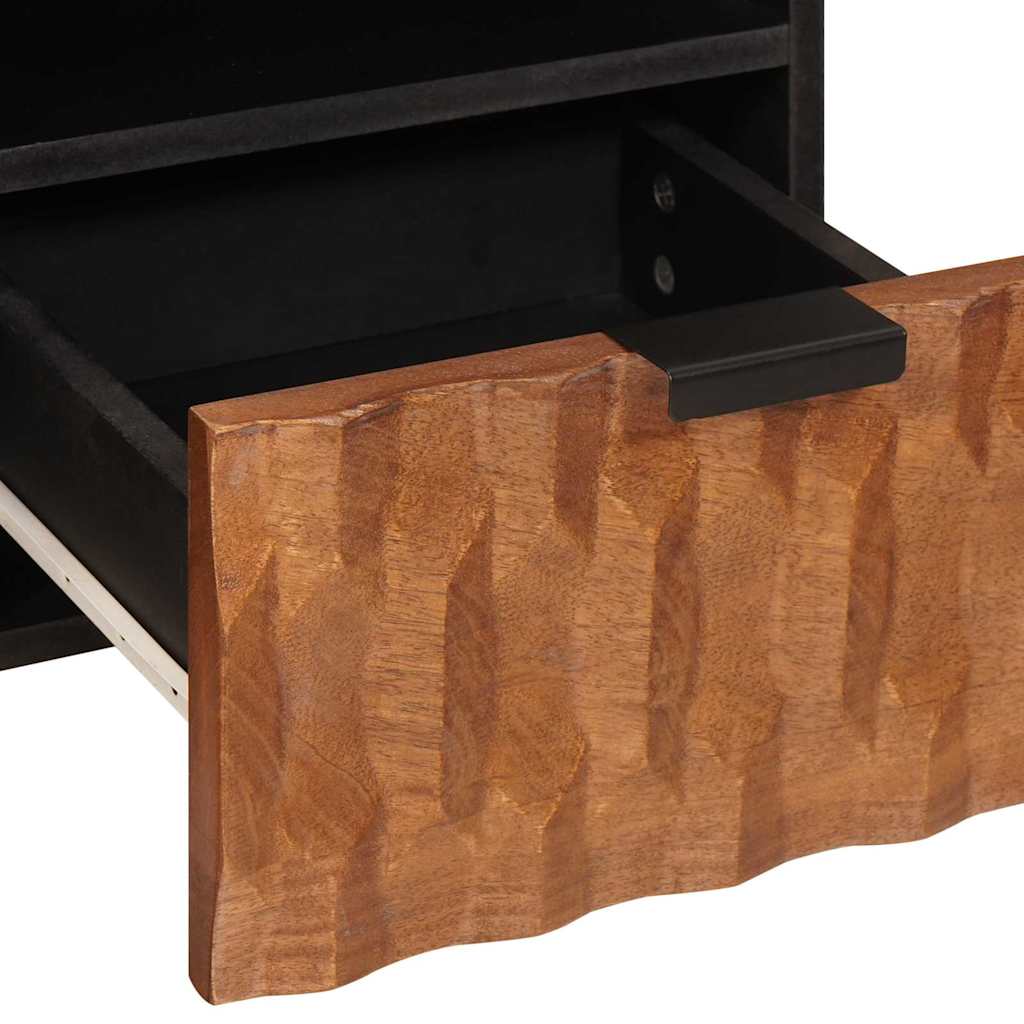 TV-skab Acacia Brun Finish 100 x 33 x 46 cm Massivt mangotræ