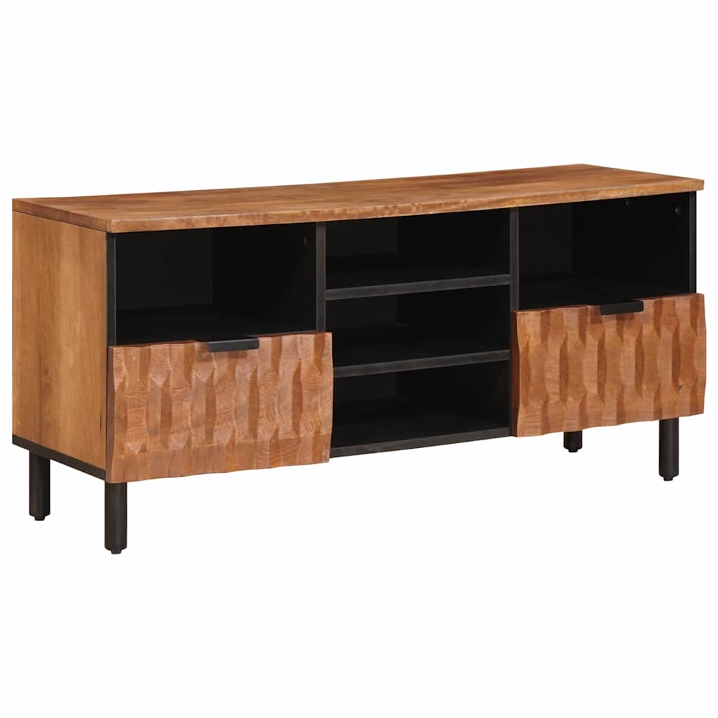 TV-skab Acacia Brun Finish 100 x 33 x 46 cm Massivt mangotræ