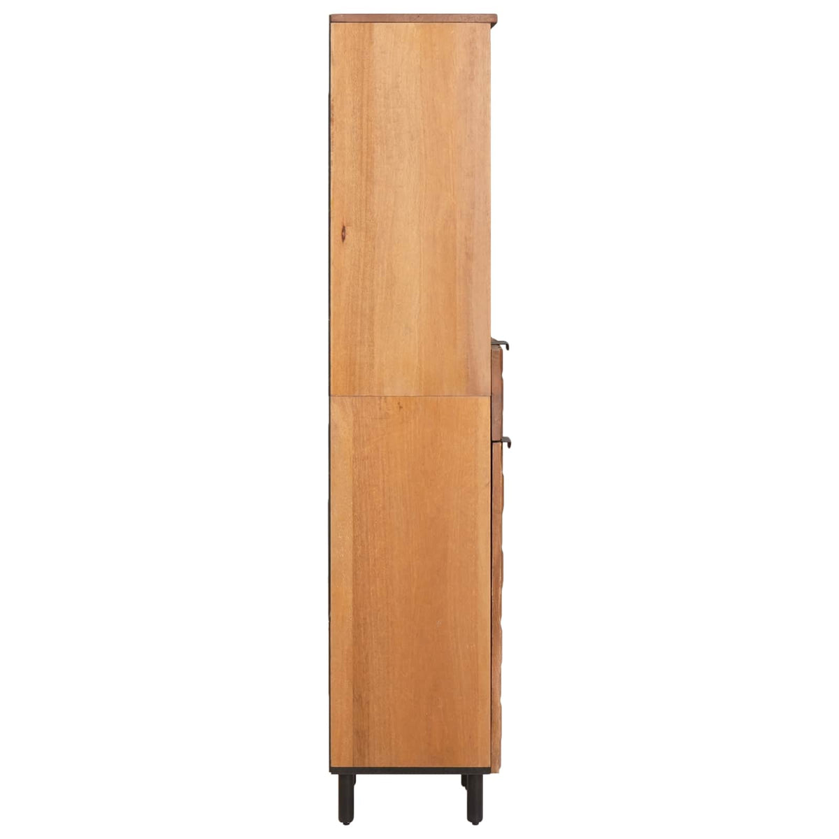 Badeværelsesskab med dør Brun 38 x 33 x 160 cm Massivt mangotræ