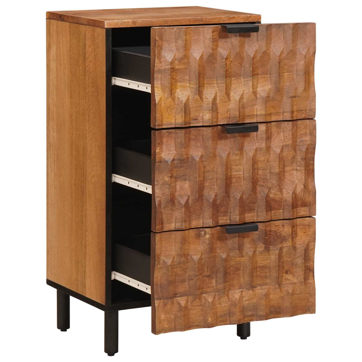 Sideboard Acacia Brun Finish 40 x 33 x 75 cm Massivt mangotræ
