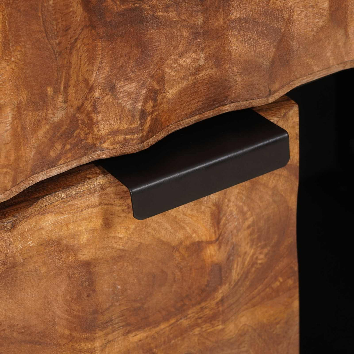Sideboard Acacia Brun Finish 80 x 33 x 75 cm Massivt mangotræ