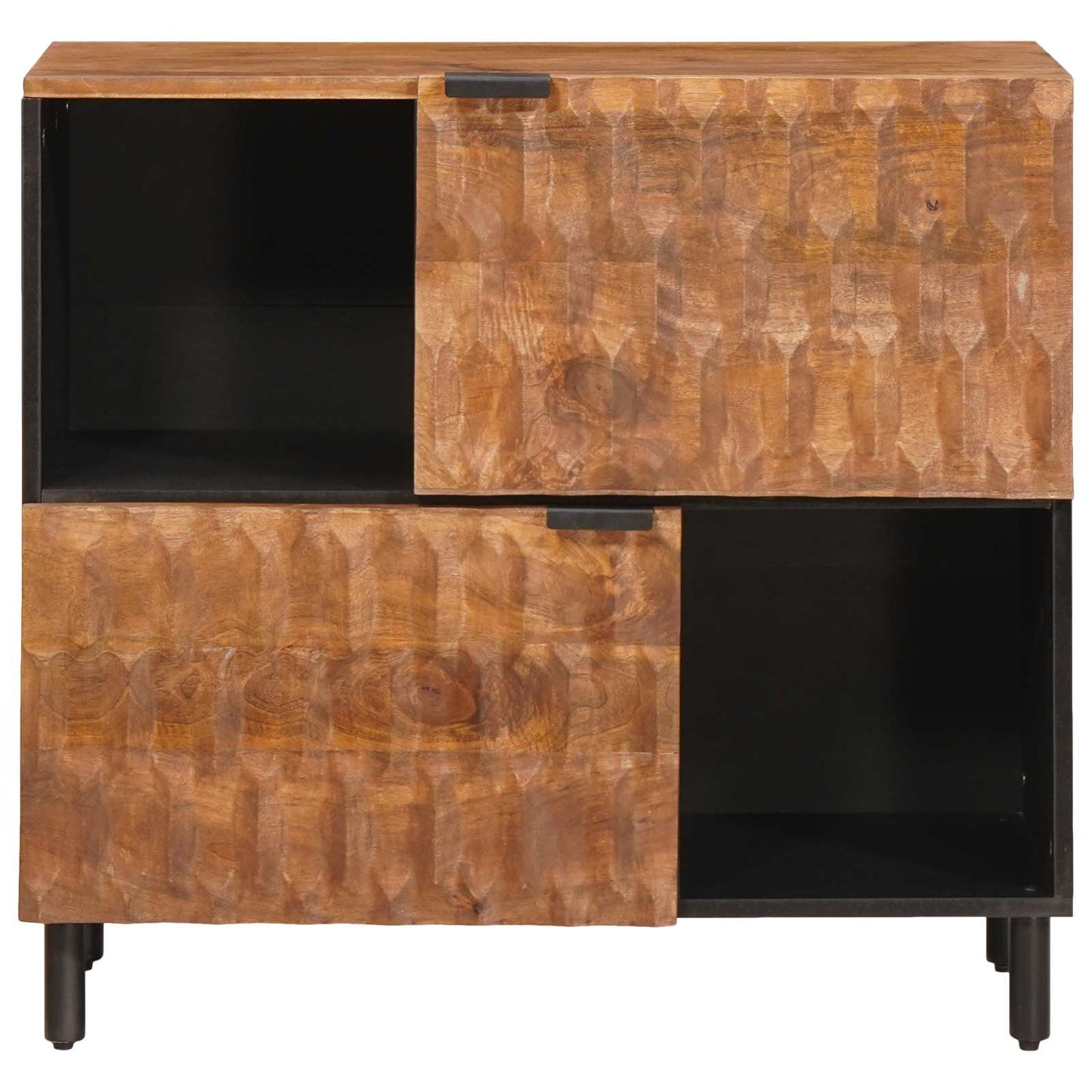 Sideboard Acacia Brun Finish 80 x 33 x 75 cm Massivt mangotræ