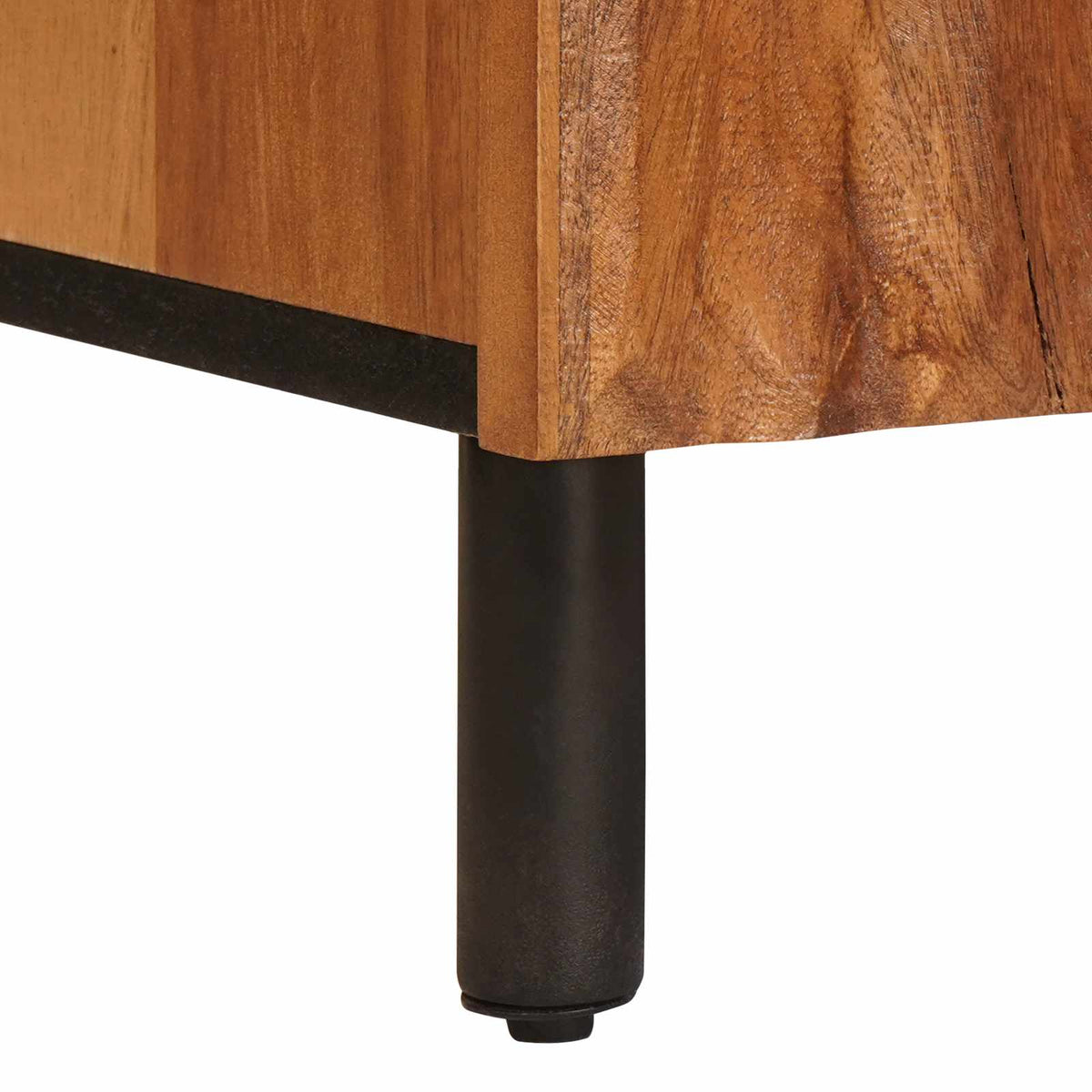 Sideboard Acacia Brun Finish 90 x 33 x 75 cm Massivt mangotræ