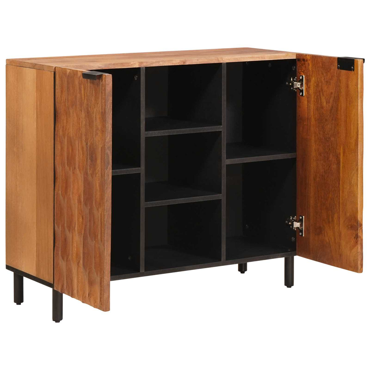 Sideboard Acacia Brun Finish 90 x 33 x 75 cm Massivt mangotræ