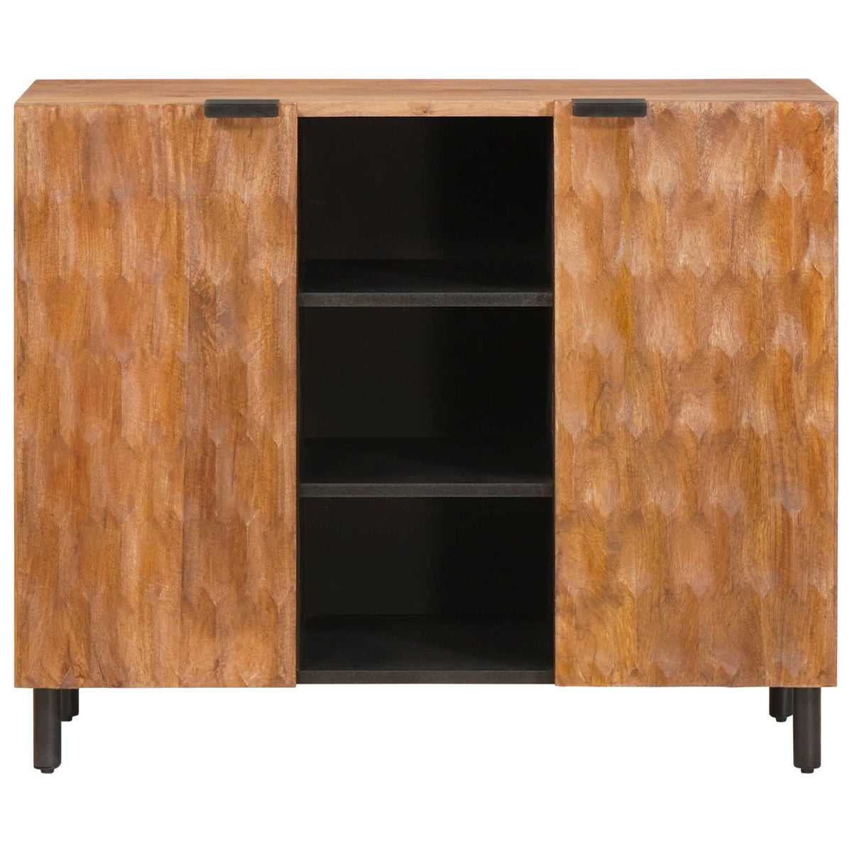 Sideboard Acacia Brun Finish 90 x 33 x 75 cm Massivt mangotræ