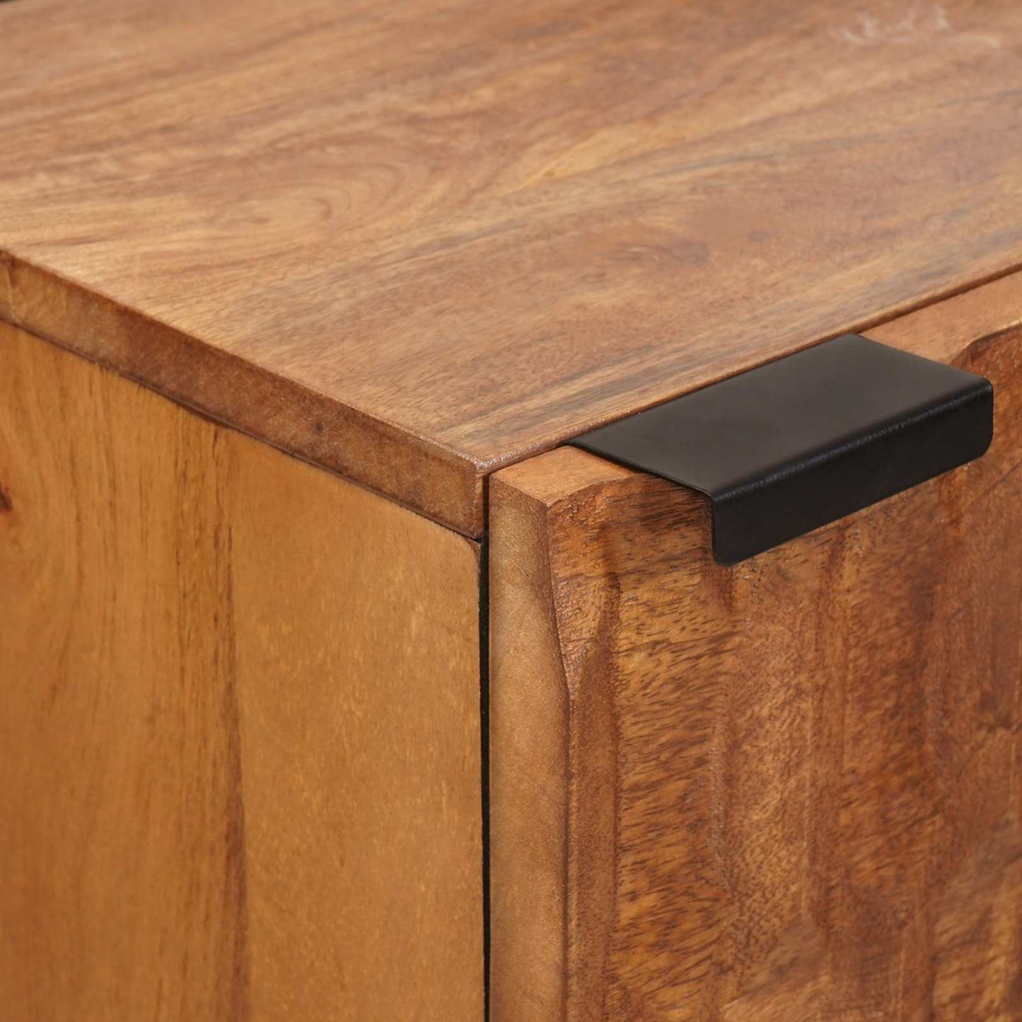 Highboard Acacia Brun Finish 40 x 33 x 110 cm Massivt mangotræ