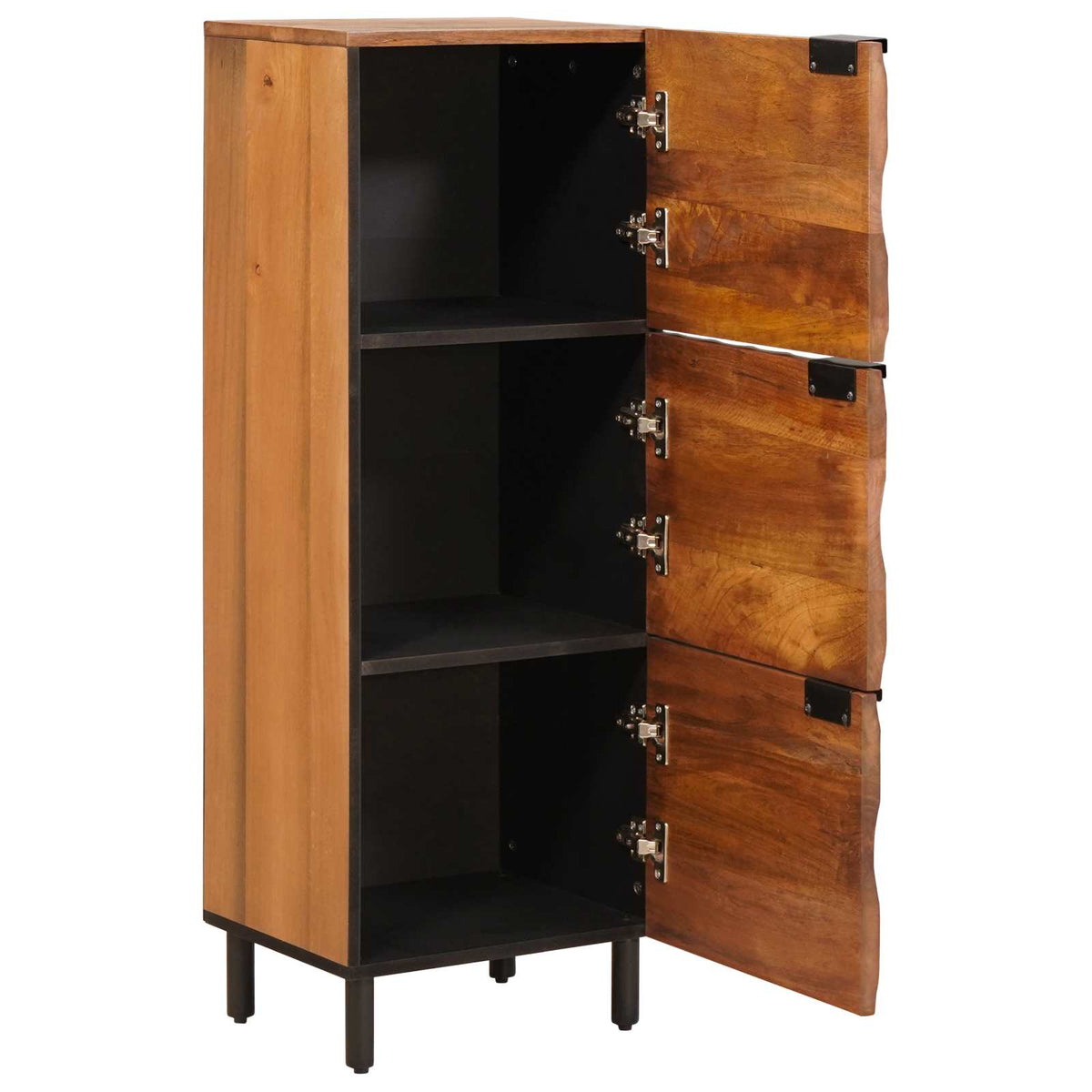 Highboard Acacia Brun Finish 40 x 33 x 110 cm Massivt mangotræ