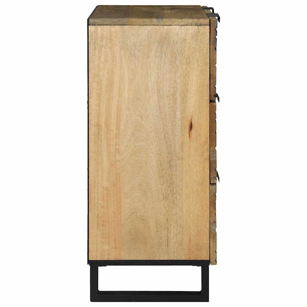 Sideboard med skuffe Brun 60 x 33.5 x 75 cm Massivt mangotræ