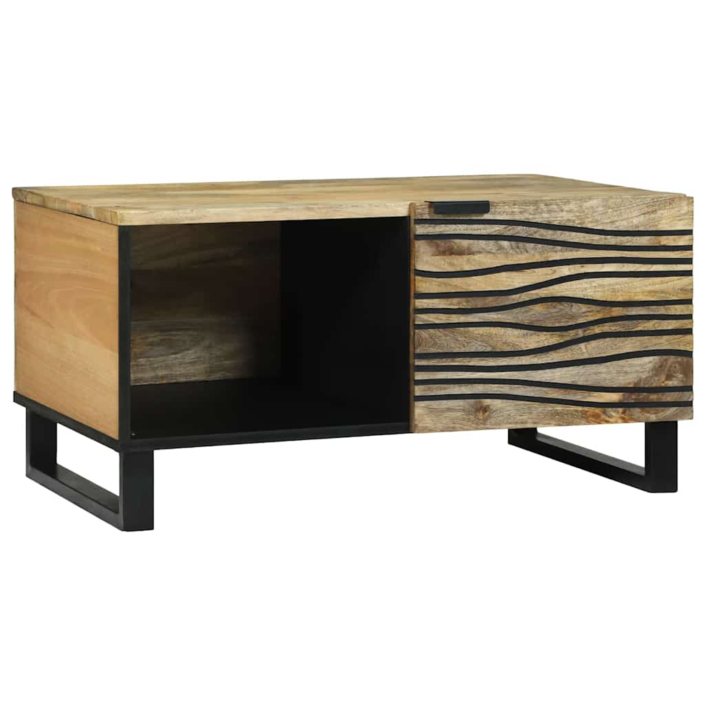 Sofabord Naturfarvet 80 x 50 x 40 cm Konstrueret træ