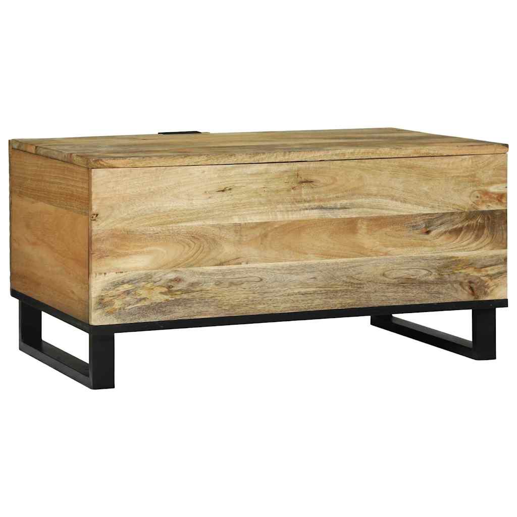 Sofabord Naturfarvet 80 x 50 x 40 cm Konstrueret træ
