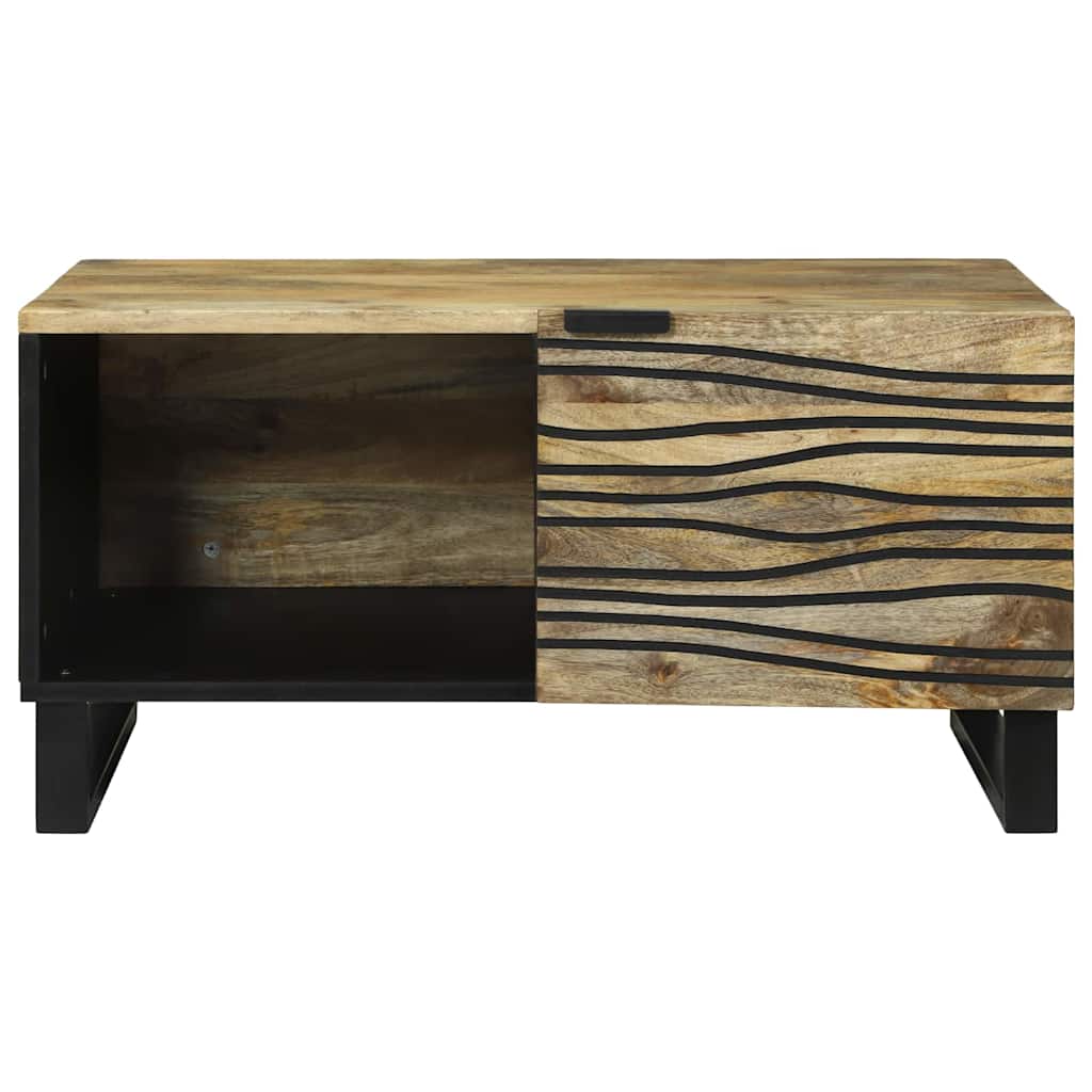 Sofabord Naturfarvet 80 x 50 x 40 cm Konstrueret træ