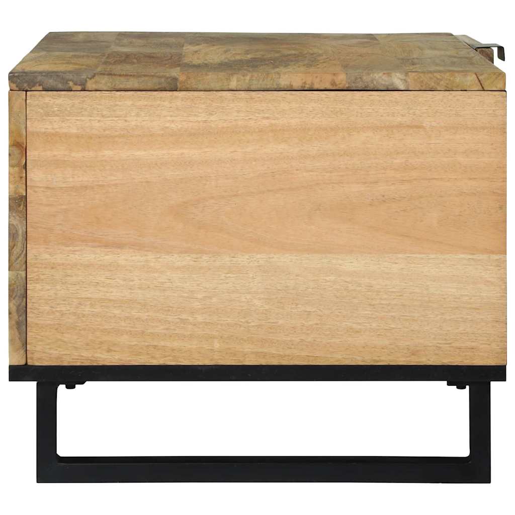 Sofabord Naturfarvet 80 x 50 x 40 cm Konstrueret træ