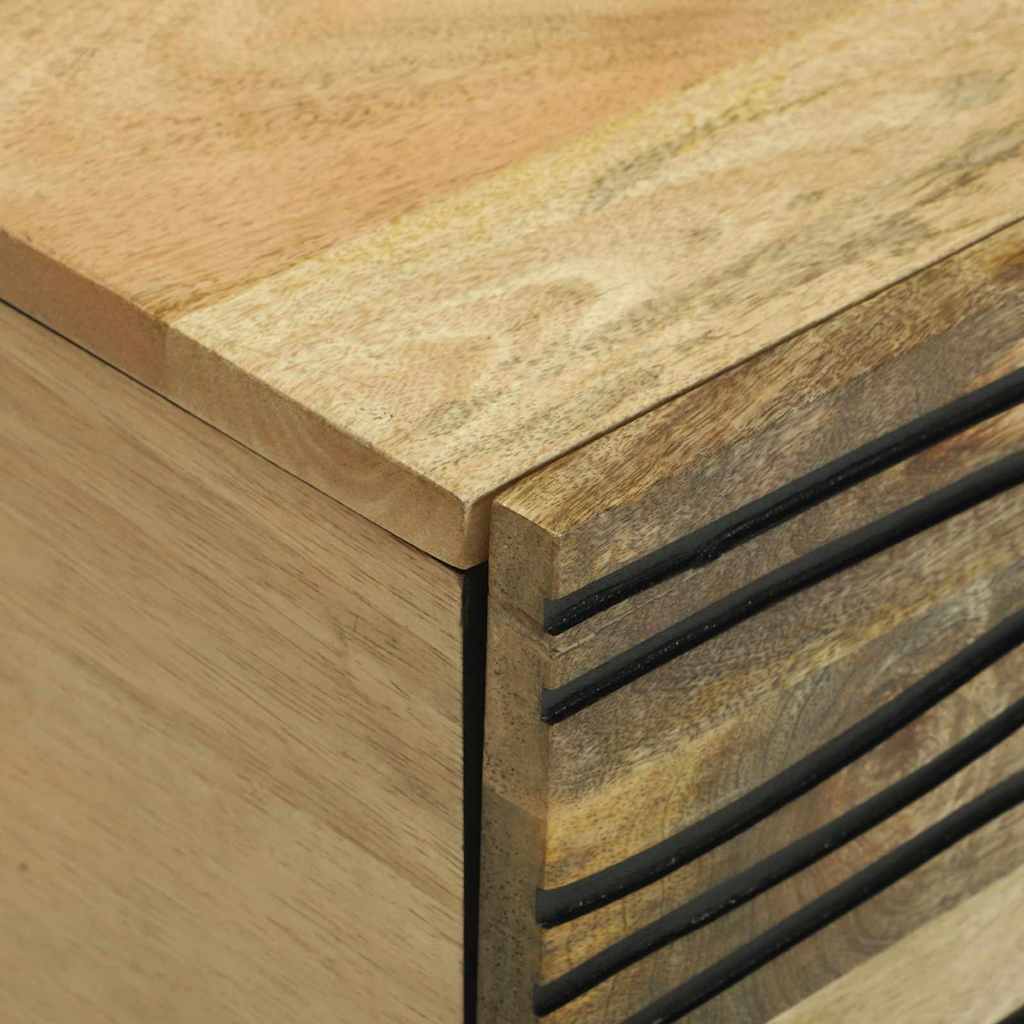 Sofabord Naturfarvet 80 x 50 x 40 cm Konstrueret træ