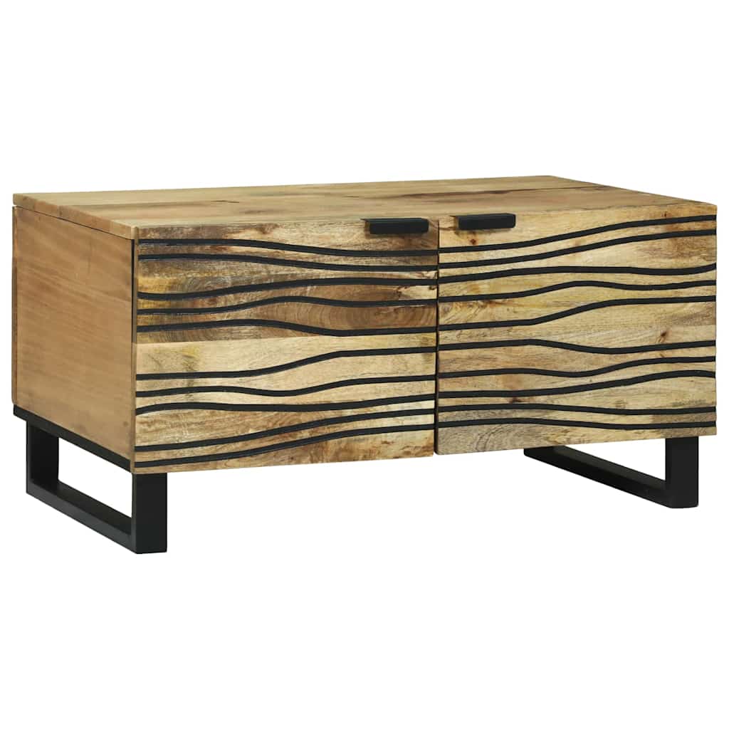 Sofabord Naturfarvet 80 x 50 x 40 cm Konstrueret træ