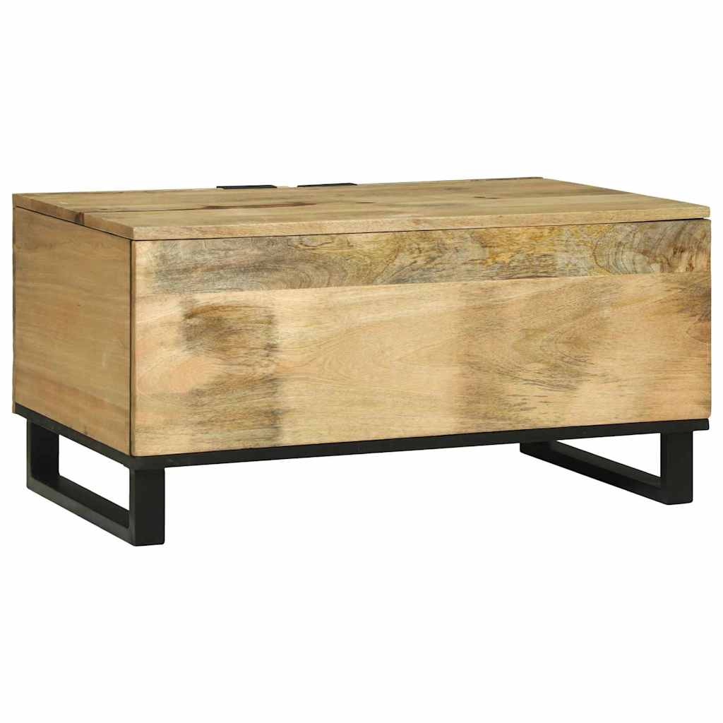 Sofabord Naturfarvet 80 x 50 x 40 cm Konstrueret træ