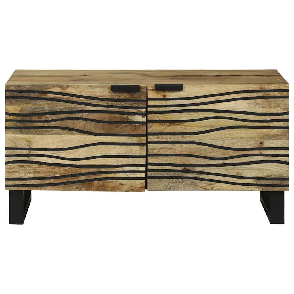 Sofabord Naturfarvet 80 x 50 x 40 cm Konstrueret træ