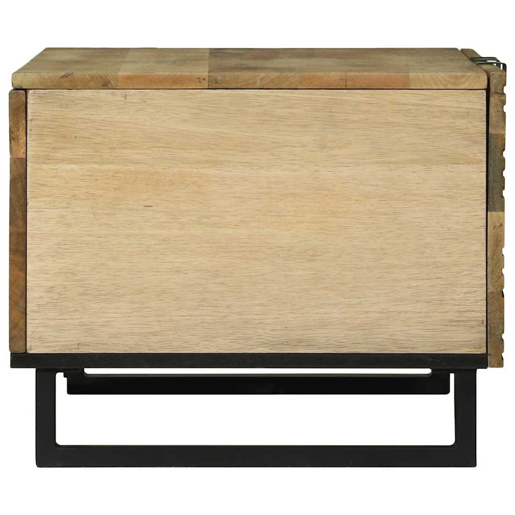 Sofabord Naturfarvet 80 x 50 x 40 cm Konstrueret træ