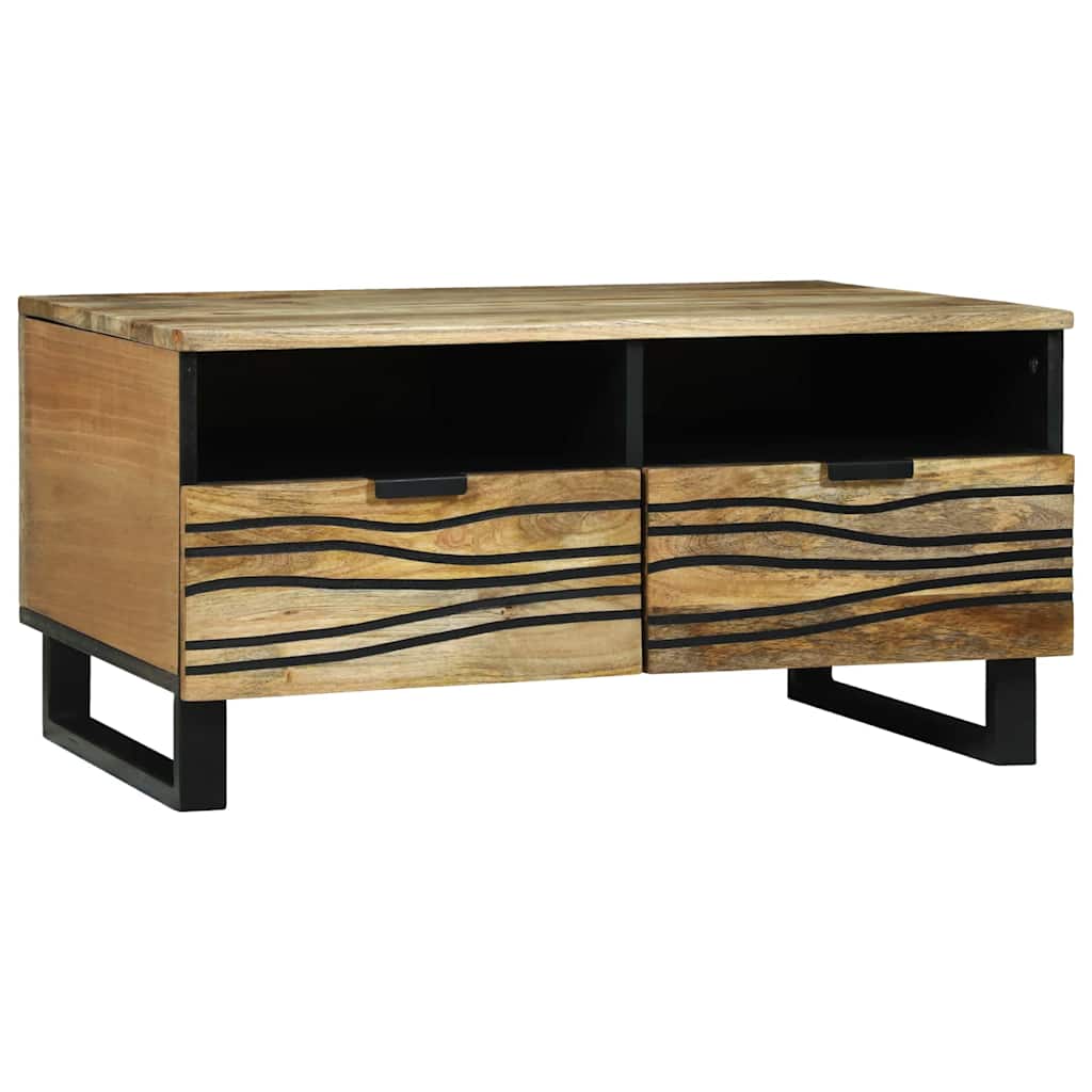 Sofabord Naturfarvet 80 x 54 x 40 cm Konstrueret træ