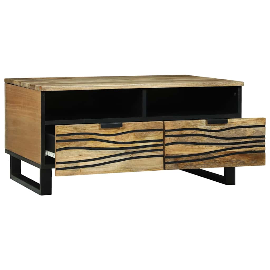 Sofabord Naturfarvet 80 x 54 x 40 cm Konstrueret træ
