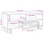 TV Enheder 105 x 33 x 46 cm Brun Konstrueret træ