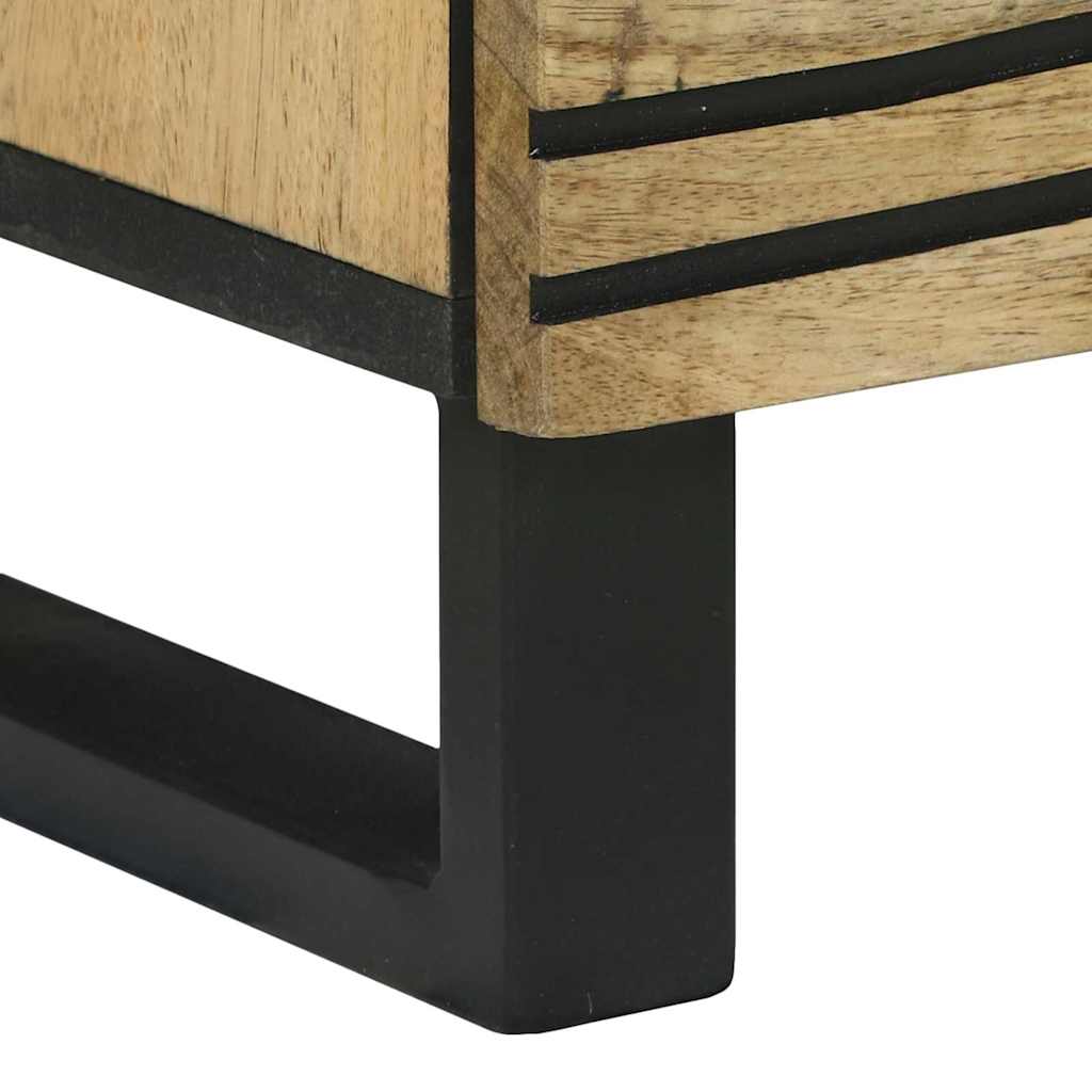 Sideboard med skuffe Brun 40 x 33 x 75 cm Massivt mangotræ