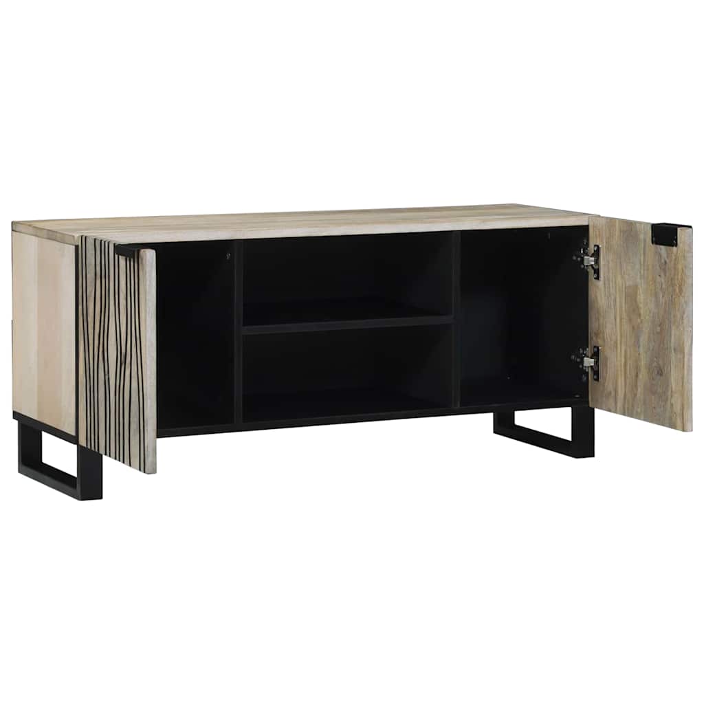 TV Enheder 105 x 33 x 46 cm Hvid Konstrueret træ