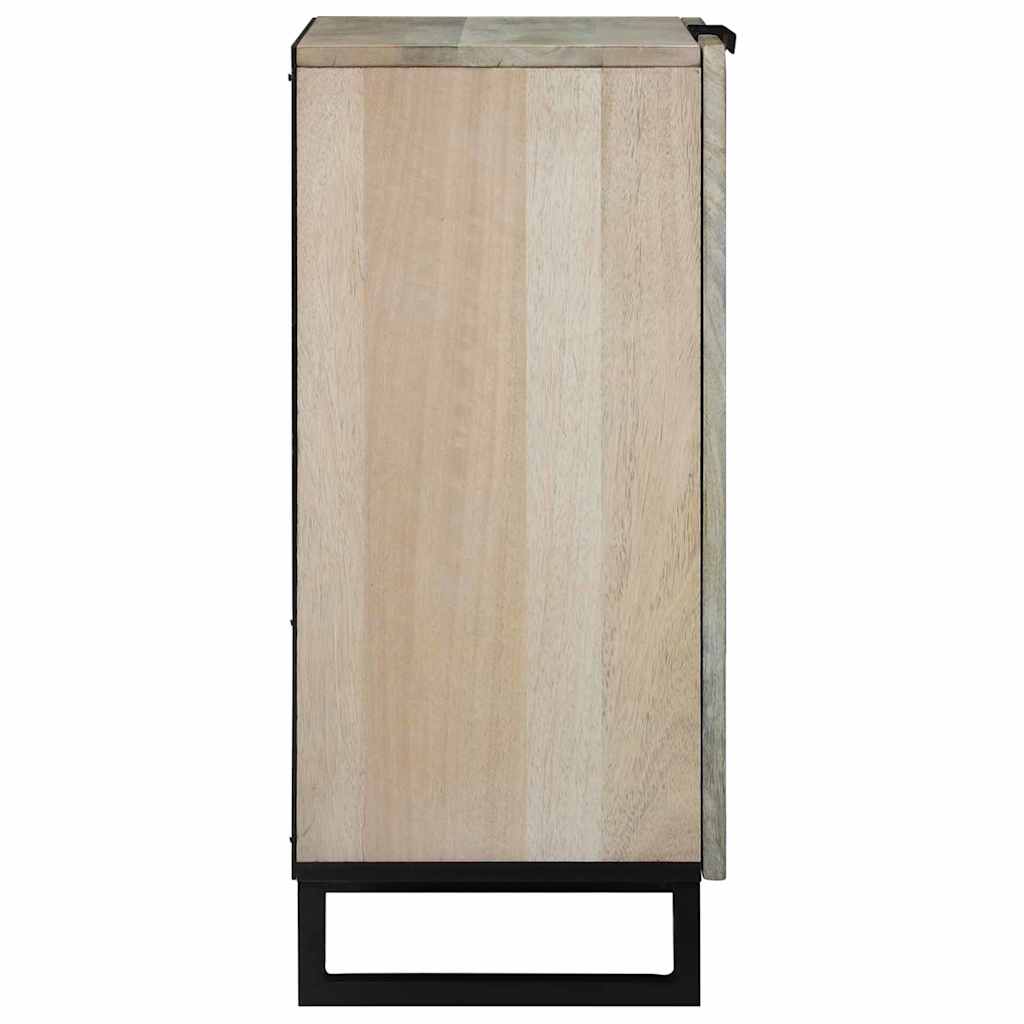 Sideboard Hvid 60 x 33,5 x 75 cm Massivt mangotræ