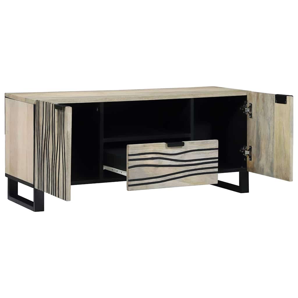 TV Enheder 105 x 33 x 46 cm Hvid Konstrueret træ