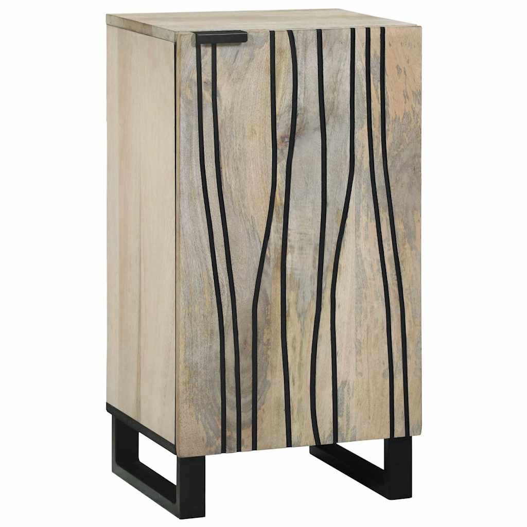 Sideboard Hvid 40 x 33 x 75 cm Massivt mangotræ