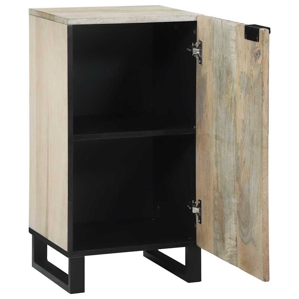 Sideboard Hvid 40 x 33 x 75 cm Massivt mangotræ