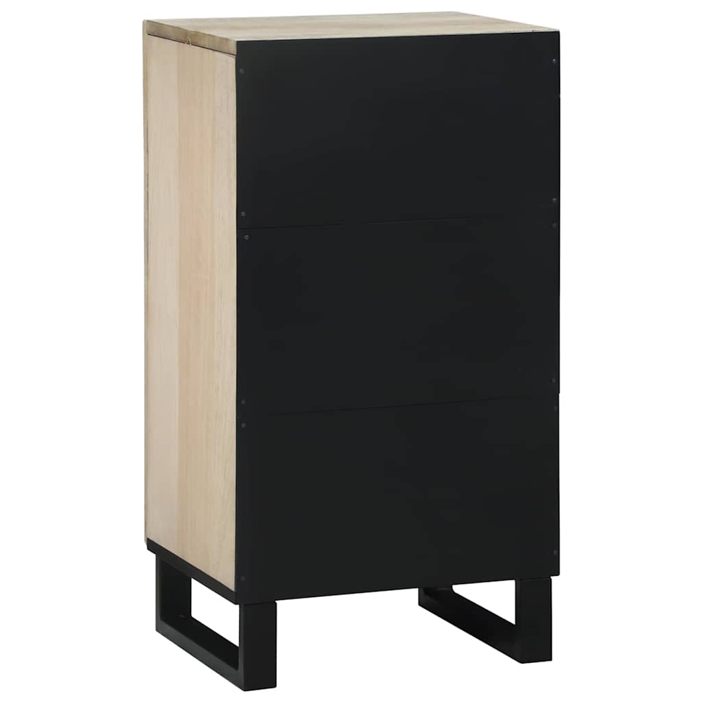 Sideboard Hvid 40 x 33 x 75 cm Massivt mangotræ