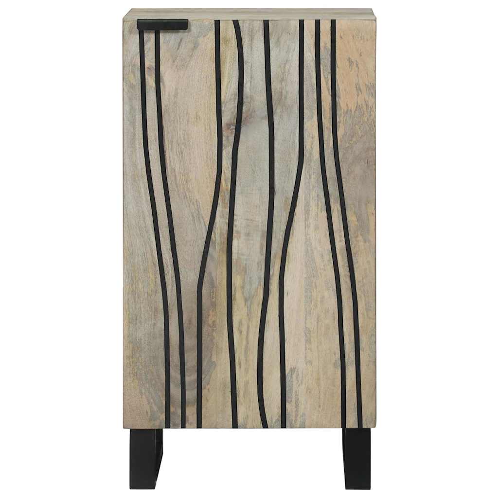 Sideboard Hvid 40 x 33 x 75 cm Massivt mangotræ