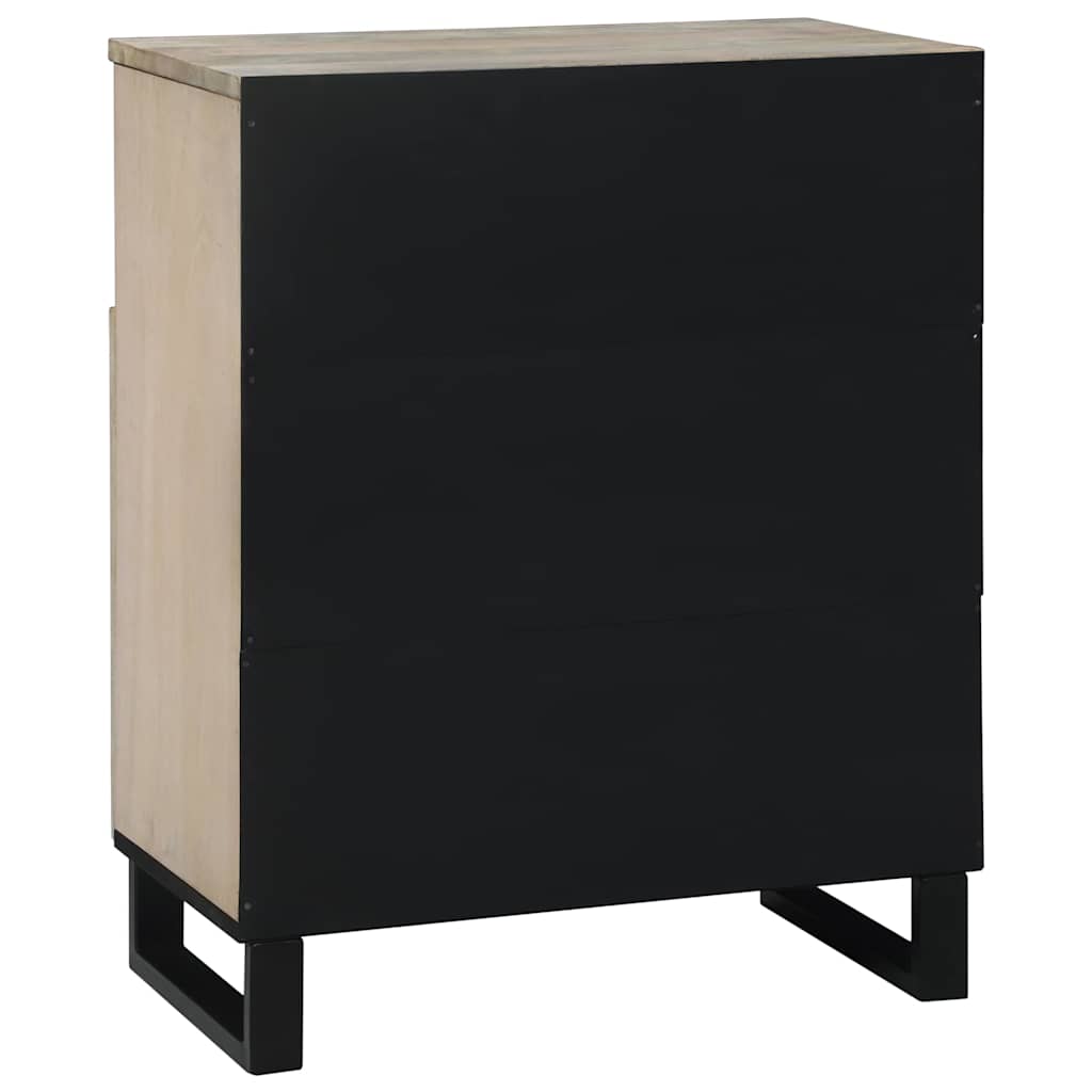 Medieopbevaringsskabe & -reoler Hvid og sort 60 x 33 x 75 cm