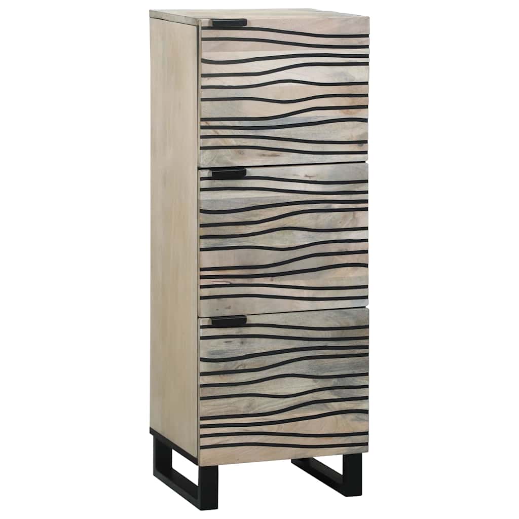 Medieopbevaringsskabe & -reoler Hvid og sort 40 x 33 x 110 cm