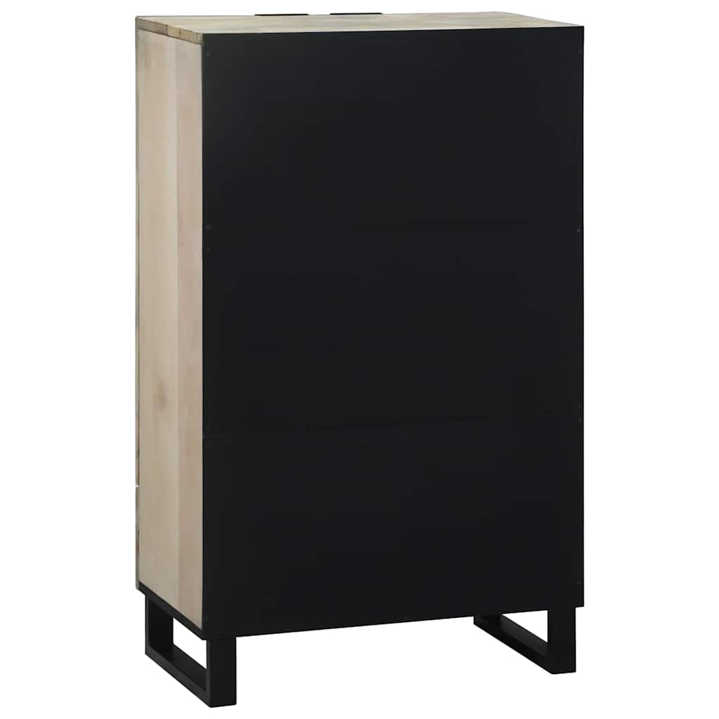 Medieopbevaringsskabe & -reoler Hvid og sort 60 x 33 x 100 cm