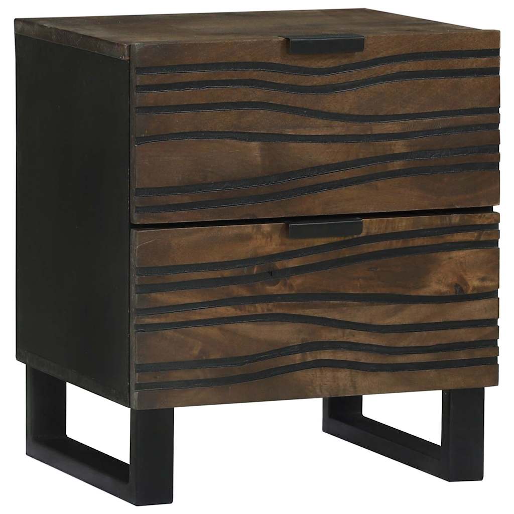 Natskab 2 stk. Valnød 40 x 33 x 46 cm Konstrueret træ