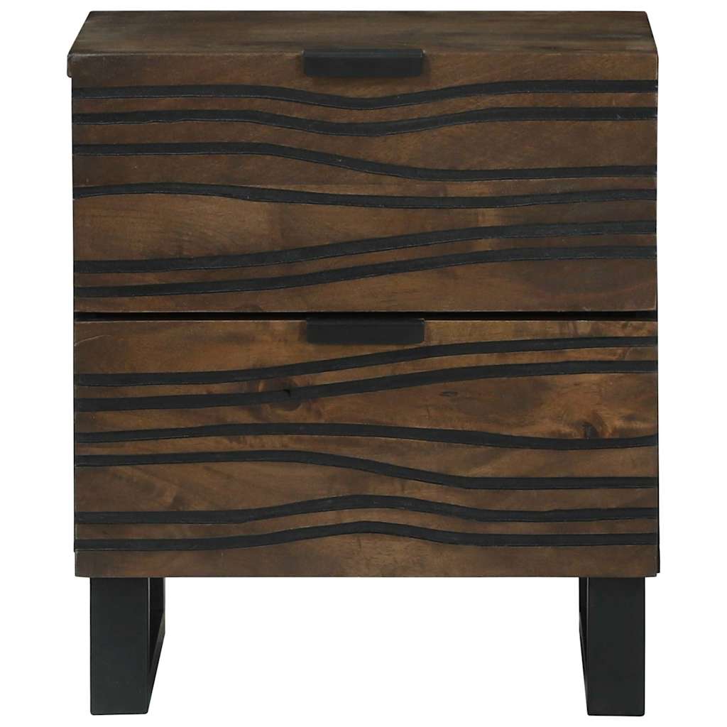 Natskab 2 stk. Valnød 40 x 33 x 46 cm Konstrueret træ