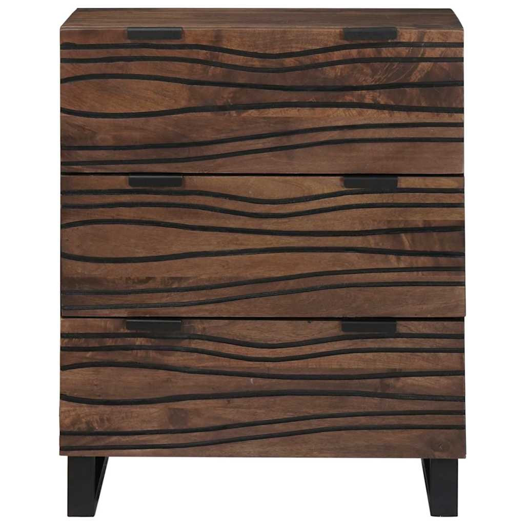 Sideboard Brun 60 x 33.5 x 75 cm Massivt mangotræ