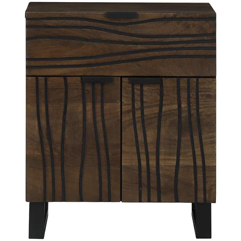 Natskab Valnød 50 x 33 x 60 cm Konstrueret træ