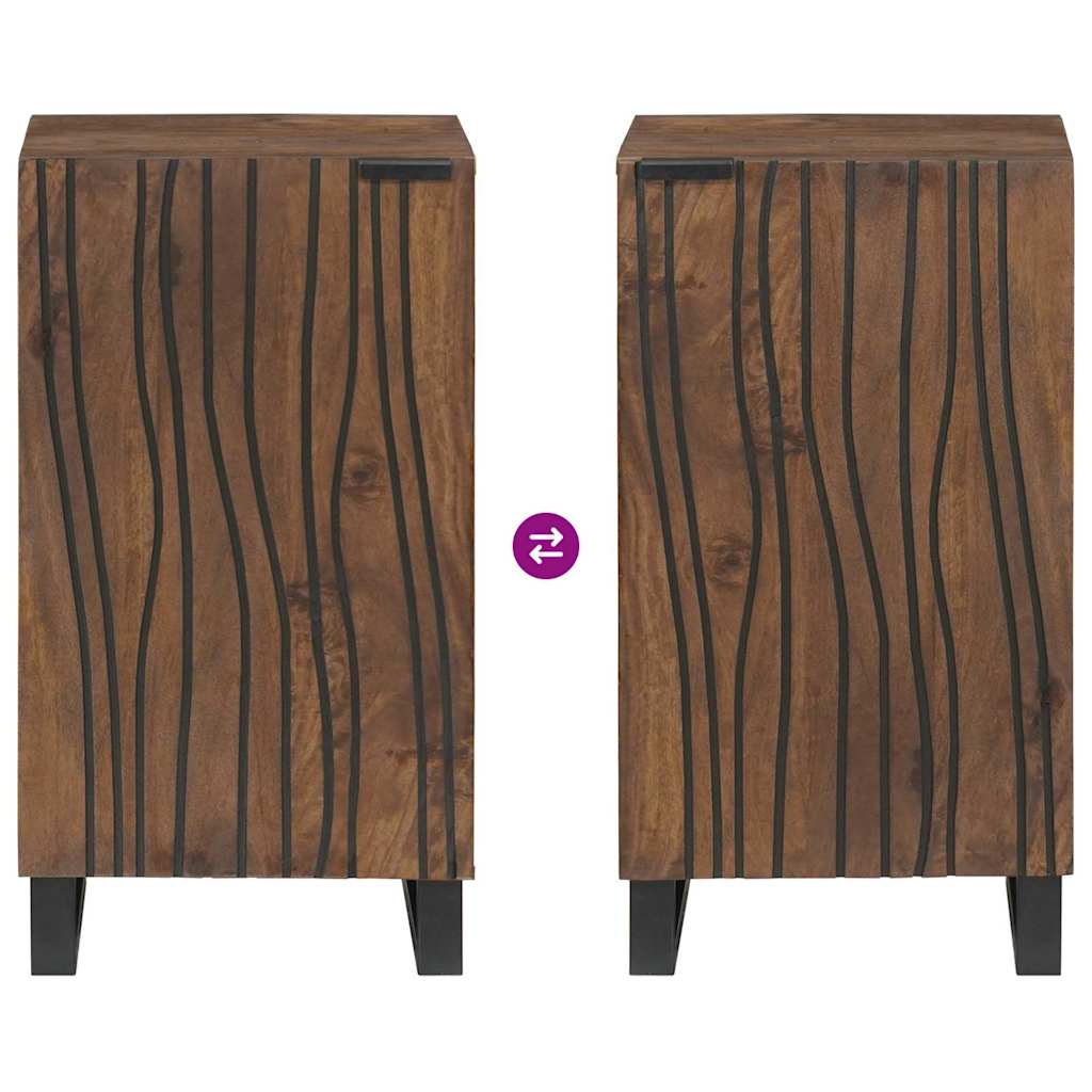 Sideboard Brun 40 x 33 x 75 cm Massivt mangotræ