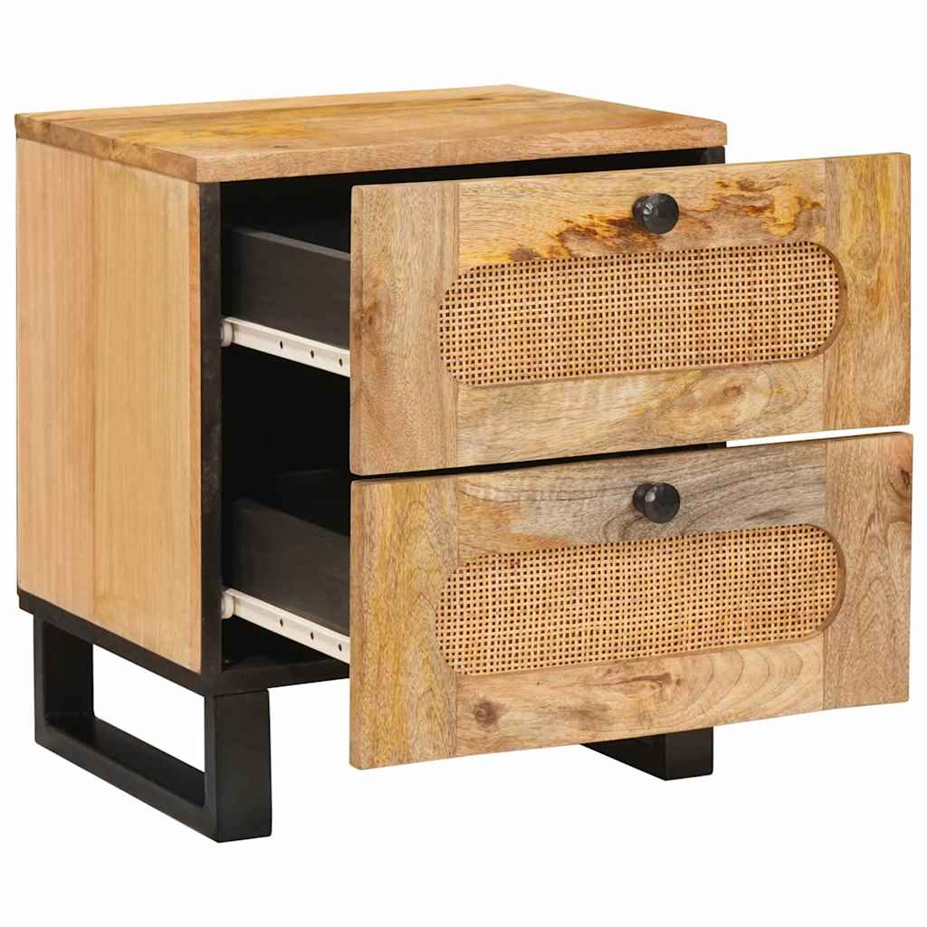 Natskab 2 stk. Naturfarvet 40 x 33 x 46 cm Massivt mangotræ