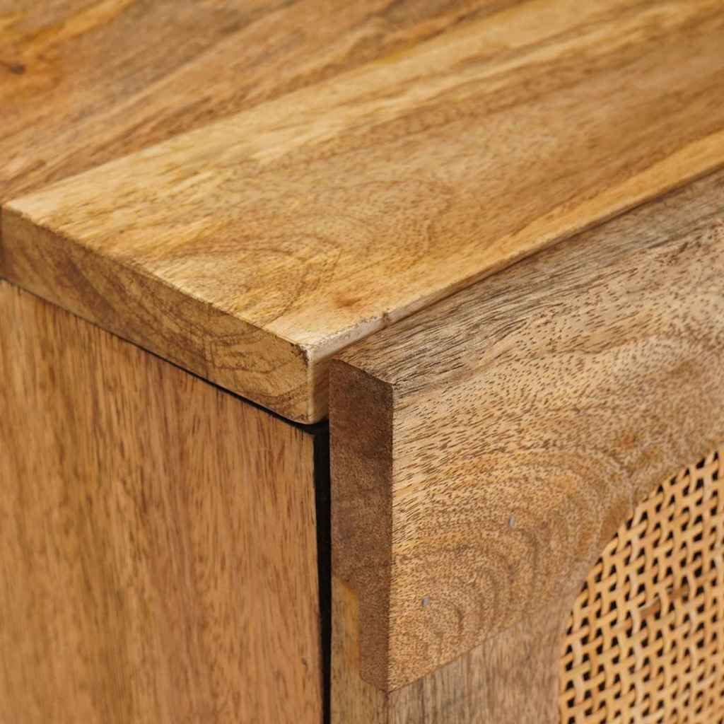 TV-skab med hylde Brun 105 x 33 x 46 cm Massivt mangotræ