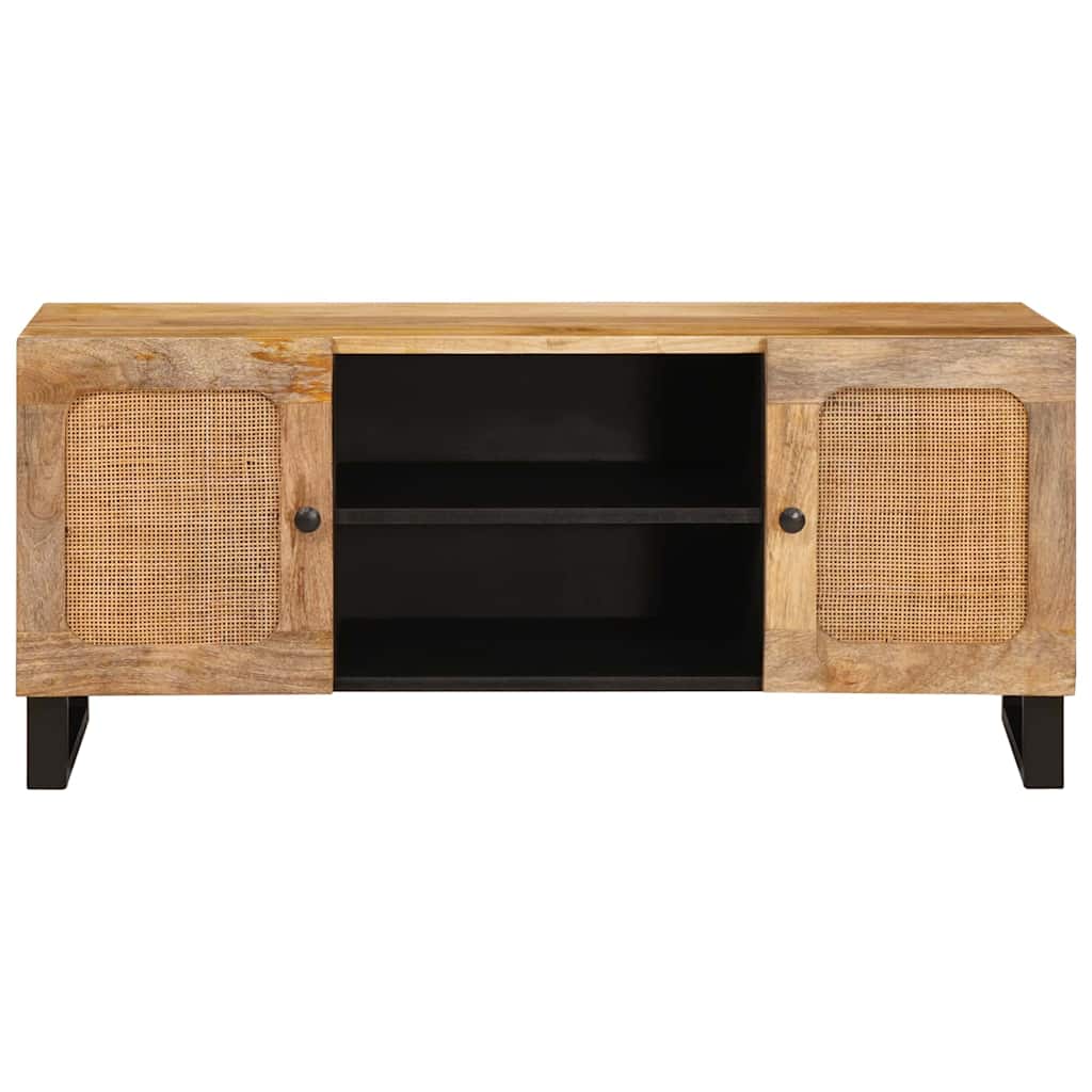 TV-skab med hylde Brun 105 x 33 x 46 cm Massivt mangotræ