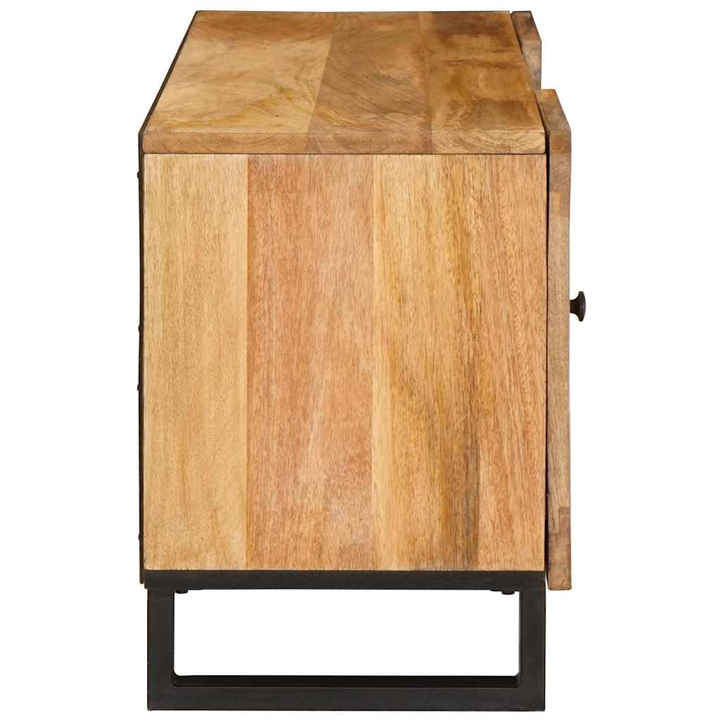 TV-skab med hylde Brun 105 x 33 x 46 cm Massivt mangotræ