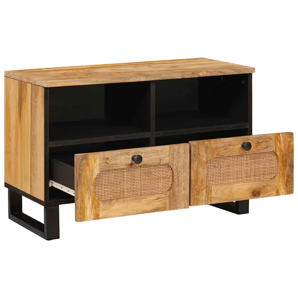 TV-skab med skuffe Brun 70 x 33 x 46 cm Massivt mangotræ