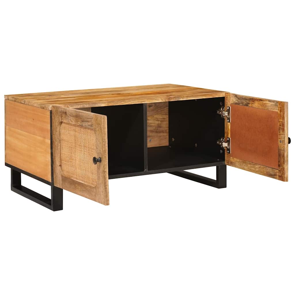 Sofabord Naturfarvet 80 x 50 x 40 cm Massivt mangotræ