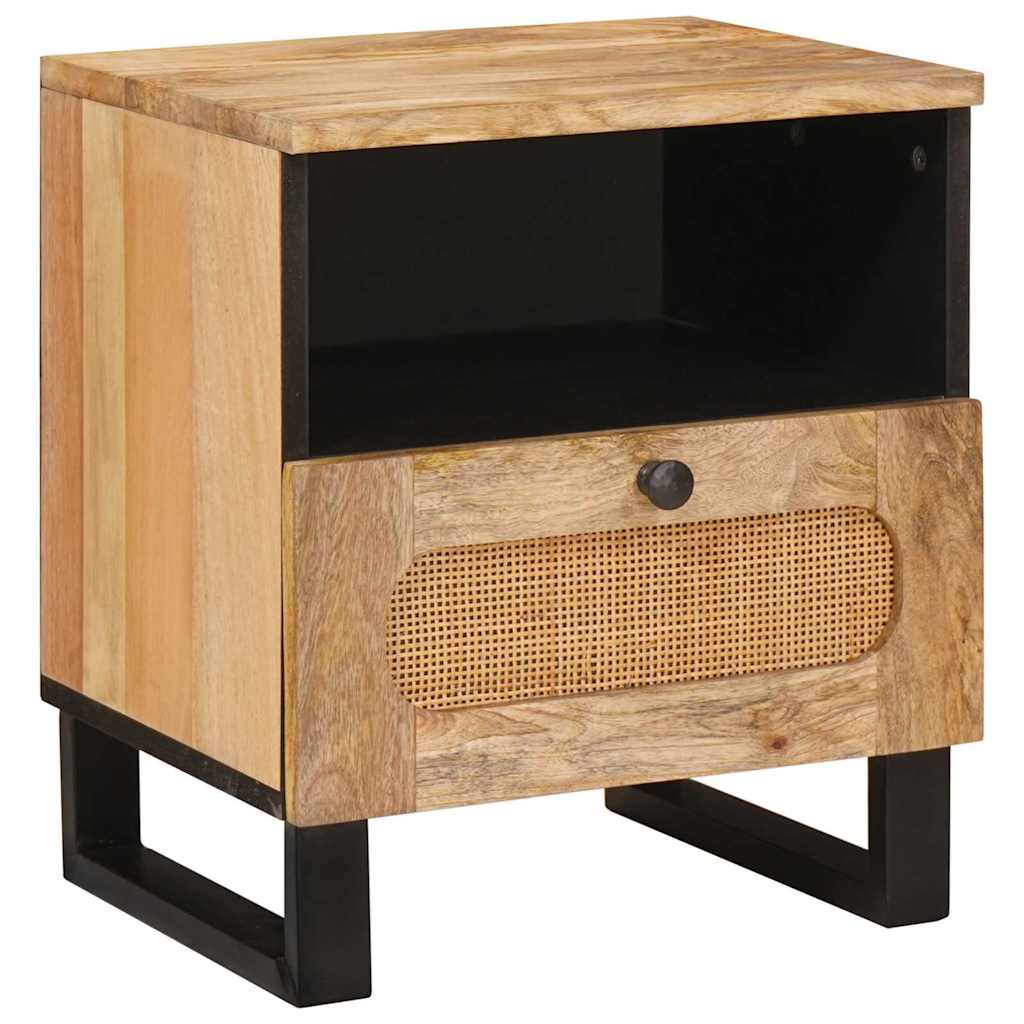 Natskab 2 stk. Naturfarvet 40 x 33 x 46 cm Massivt mangotræ