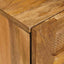 Natskab med skuffe Naturfarvet 50 x 33 x 62 cm Massivt mangotræ