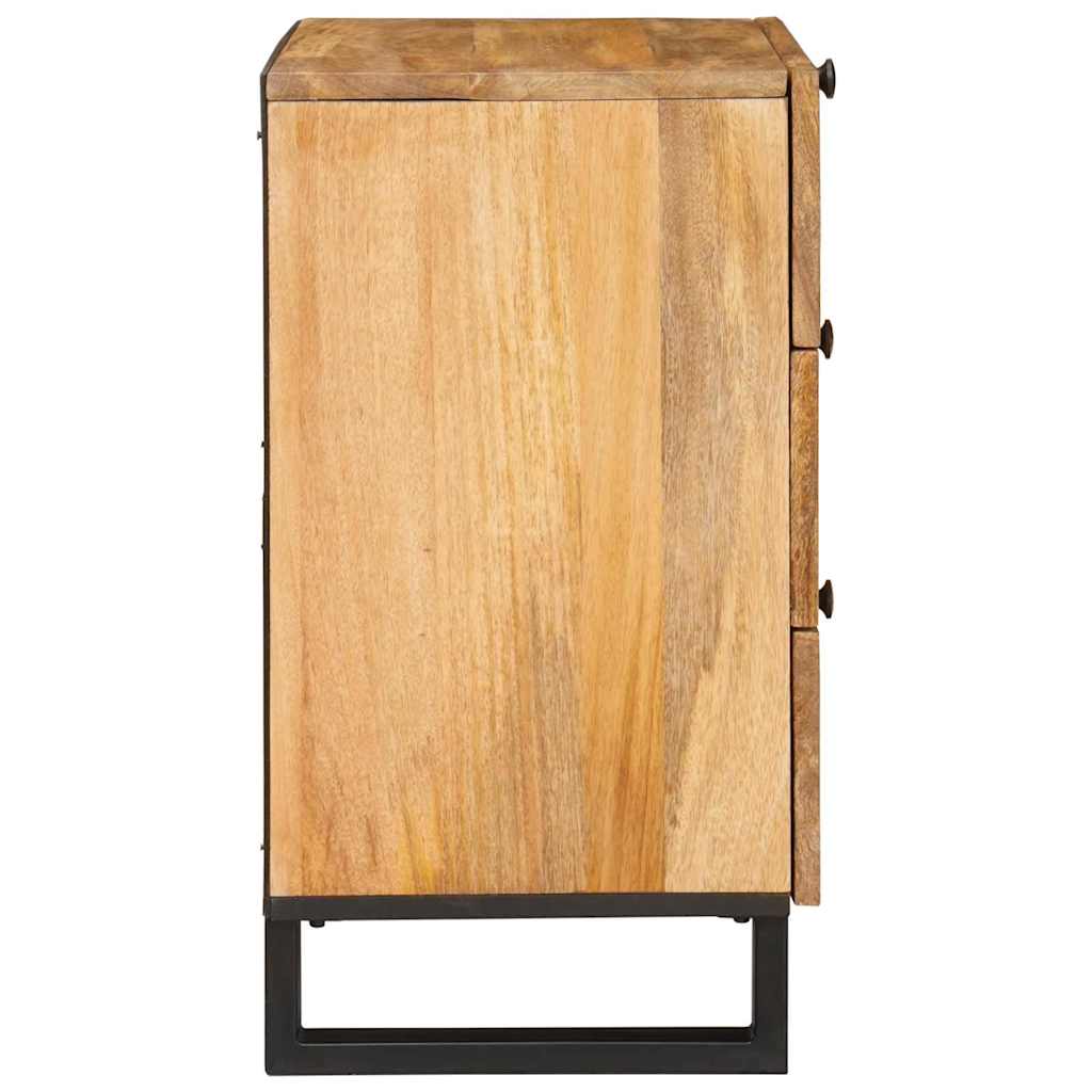 Natskab med skuffe Naturfarvet 50 x 33 x 62 cm Massivt mangotræ